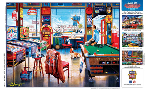 Masterpieces 550 Piece Jigsaw Puzzle for Adults, Family, Or Kids - Pockets Pool & Pub - 18"x24"