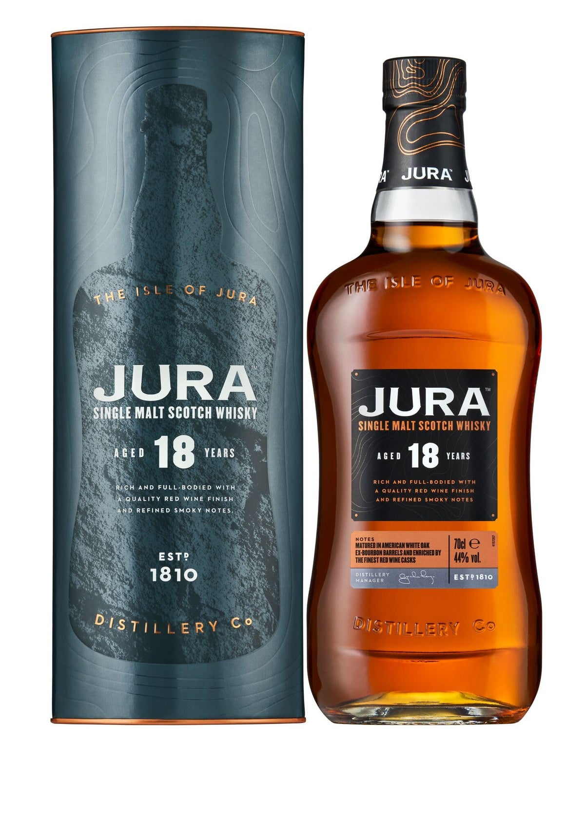 Jura 18 Year Old Single Malt Whisky, 70 cl