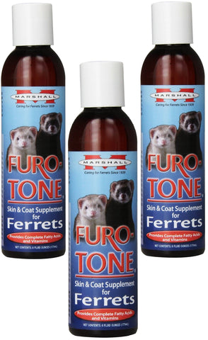 (3 Pack) Marshall Furo Tone Vitamin Supplement for Ferrets, 6-Ounce each