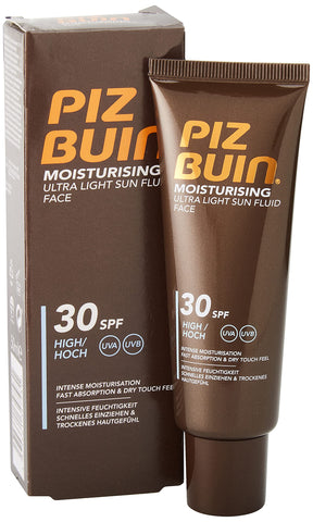 Piz Buin Moisturising Ultra Light Sun Fluid Face Spf 30 50 ml