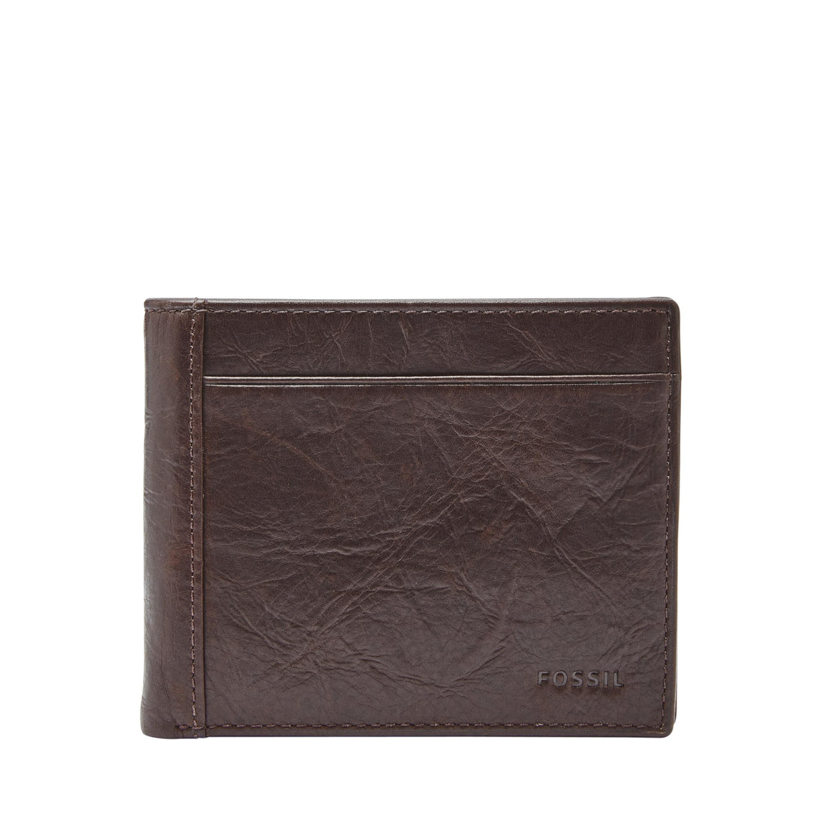 Fossil Men's Neel Leather Bifold with Coin Pocket Wallet, Brown, (Model: ML3890200)
