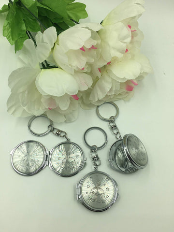 12 New QuinceaÃƒÆ’Ã‚Â±era Recuerdos. My Sweet 15 Princess Celebration Gifts Silver Plate Mirror Keychain Party Favor Set