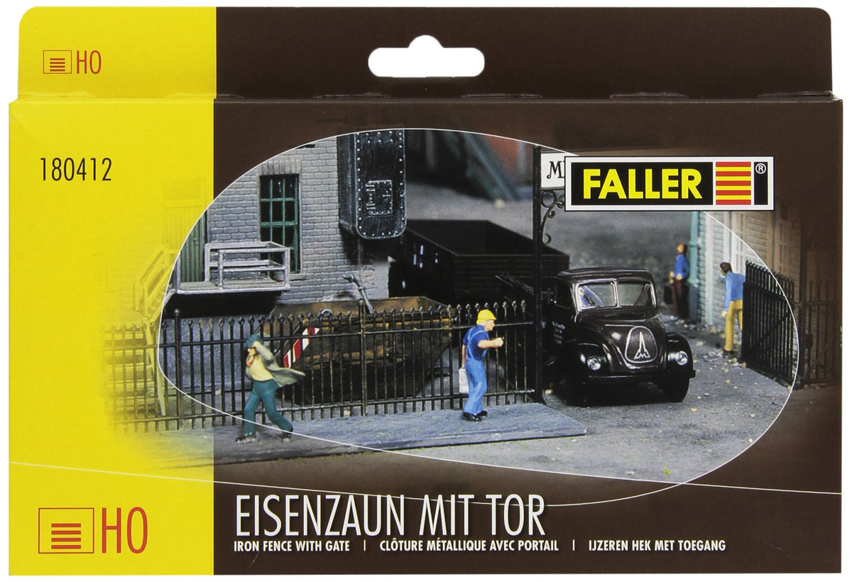 Faller 180412 Iron Fence with Gate Scenery and Accessories