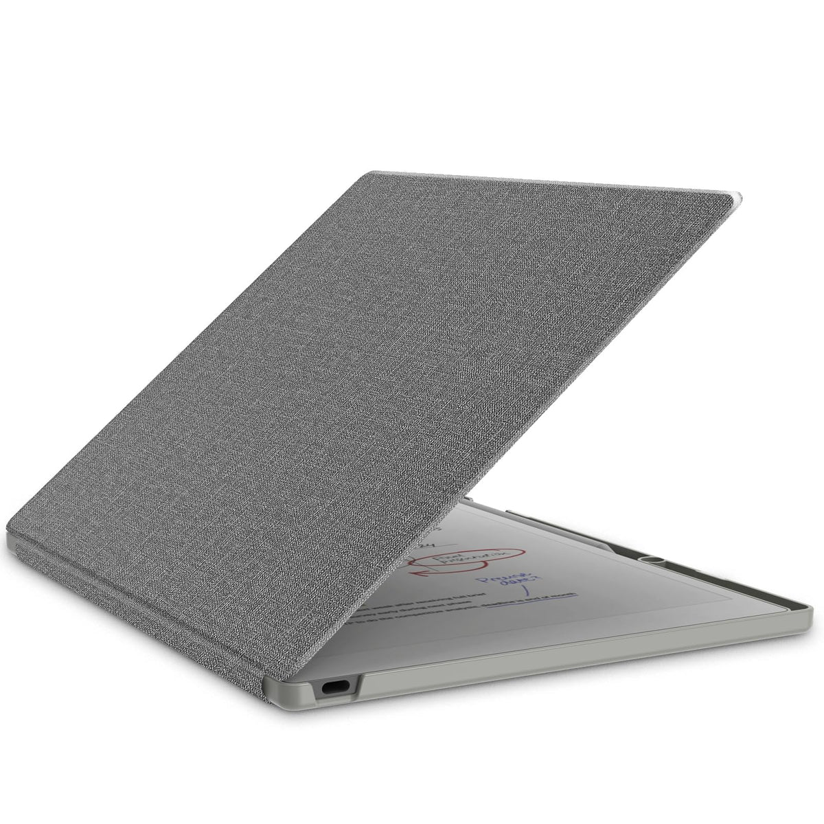 E NET-CASE Case for Remarkable Paper Pro Tablet 11.8 inch (2024 Released), Slim Lightweight Folio Auto Sleep/Wake Design, Cover for Remarkable Paper Pro Digital Paper with Pencil Holder (Gray)