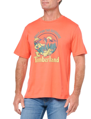Timberland Men's Hike Out Graphic, Hot Coral Medium