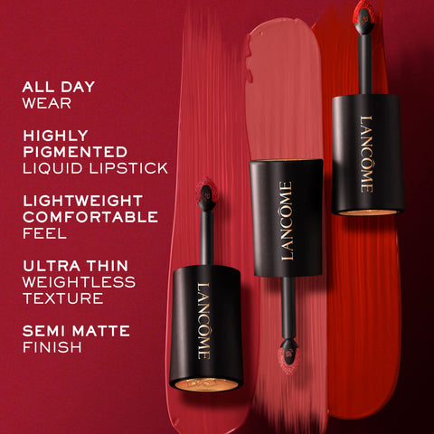 LancÃƒÆ’Ã†â€™Ãƒâ€šÃ‚Â´me L'Absolu Rouge Drama Ink Semi-Matte Liquid Lipstick - Highly Pigmented - All Day Wear - 311 Rose Cherie