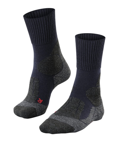 FALKE Women's TK1 Adventure W SO Wool Thick Anti-Blister 1 Pair Hiking Socks, Blue (Marine 6120), 4-5