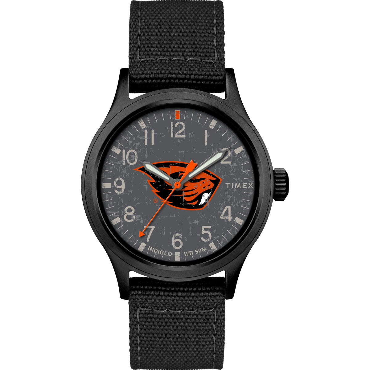 Timex Men's Collegiate Scout 40mm Watch - Oregon State Beavers with Black Fabric Strap