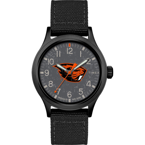 Timex Men's Collegiate Scout 40mm Watch - Oregon State Beavers with Black Fabric Strap
