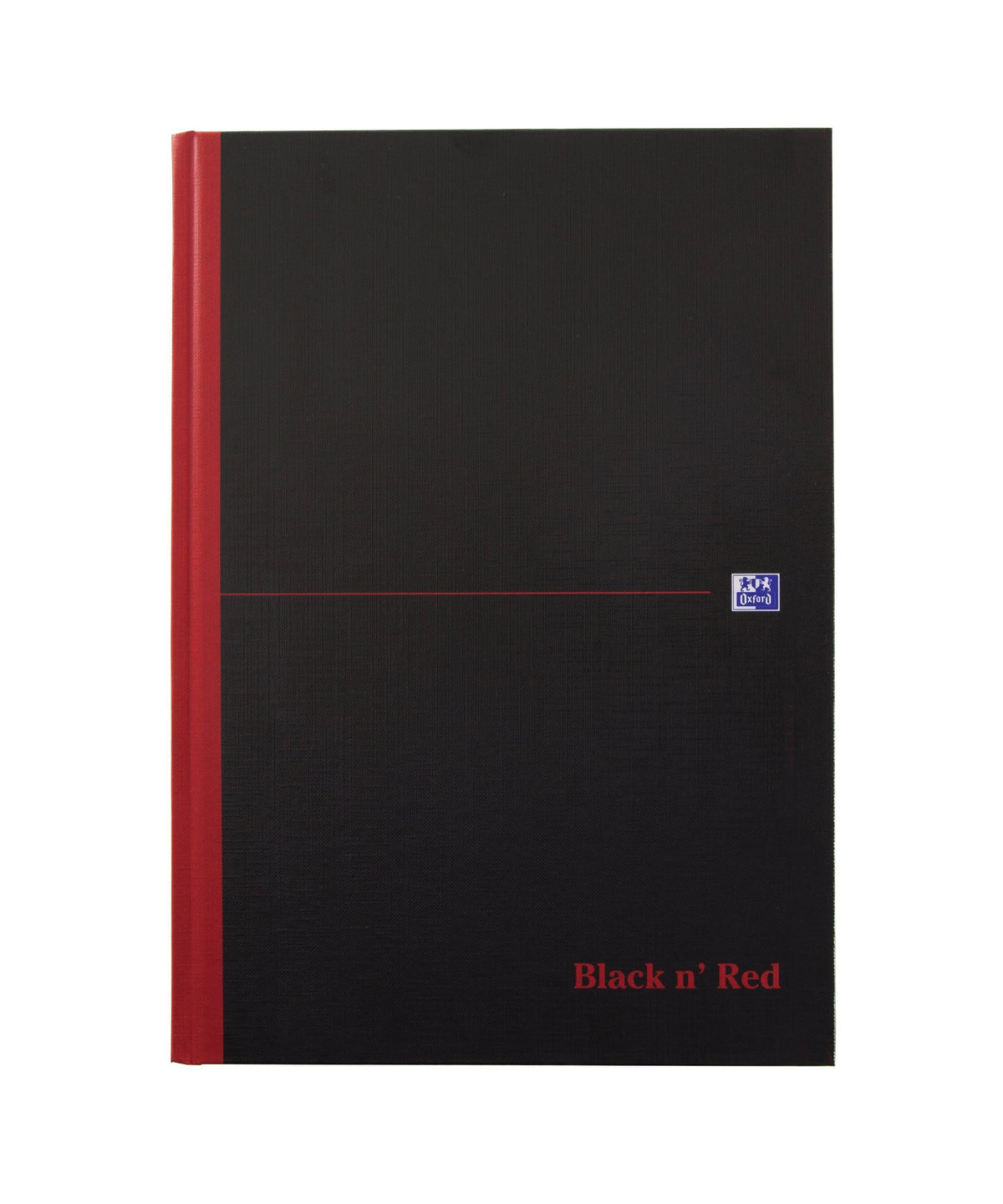 Oxford Black n' Red, A4 Notebook, Casebound, Hardback, 192 Pages, Single Notepad