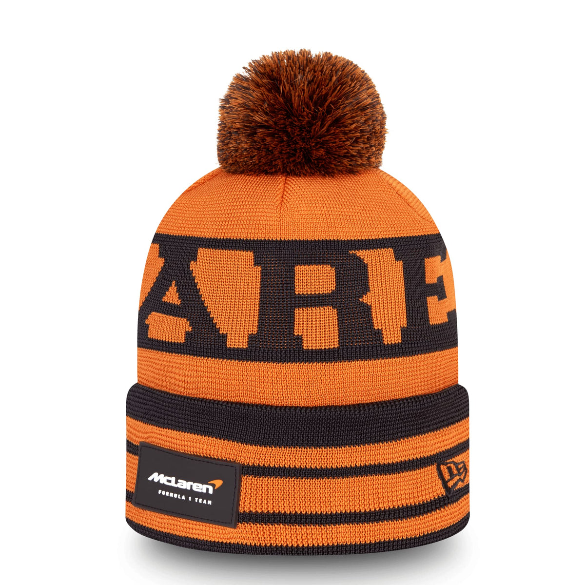 McLaren F1, New Era Replica Lando Norris Bobble hat 2022, Papaya, LN4, Unisex, Official Merchandise Orange