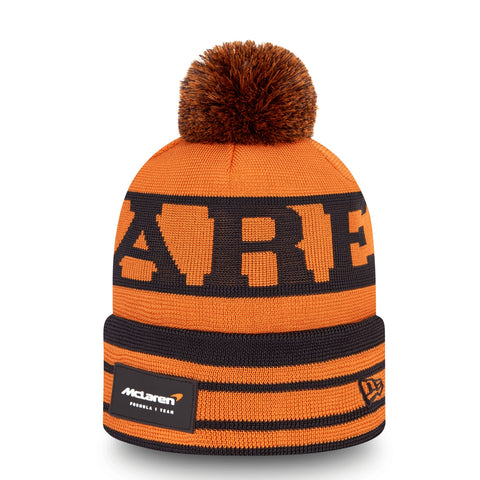 McLaren F1, New Era Replica Lando Norris Bobble hat 2022, Papaya, LN4, Unisex, Official Merchandise Orange