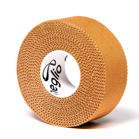 Meglio Zinc Oxide Tape - Strong Athletic Sports Strapping Tape for Support & Injury Recovery, Blister Prevention Tape, Ankle, Foot, Running, Rugby & Climbing, Non-Slip Grip Tape | (Brown) 10m x 2.5cm