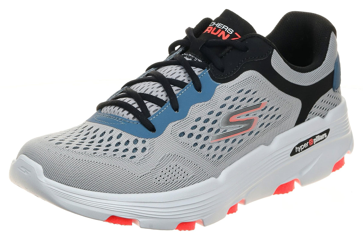 Skechers Men's Go Run 7.0 Sneaker, Gray/Multi, 7.5