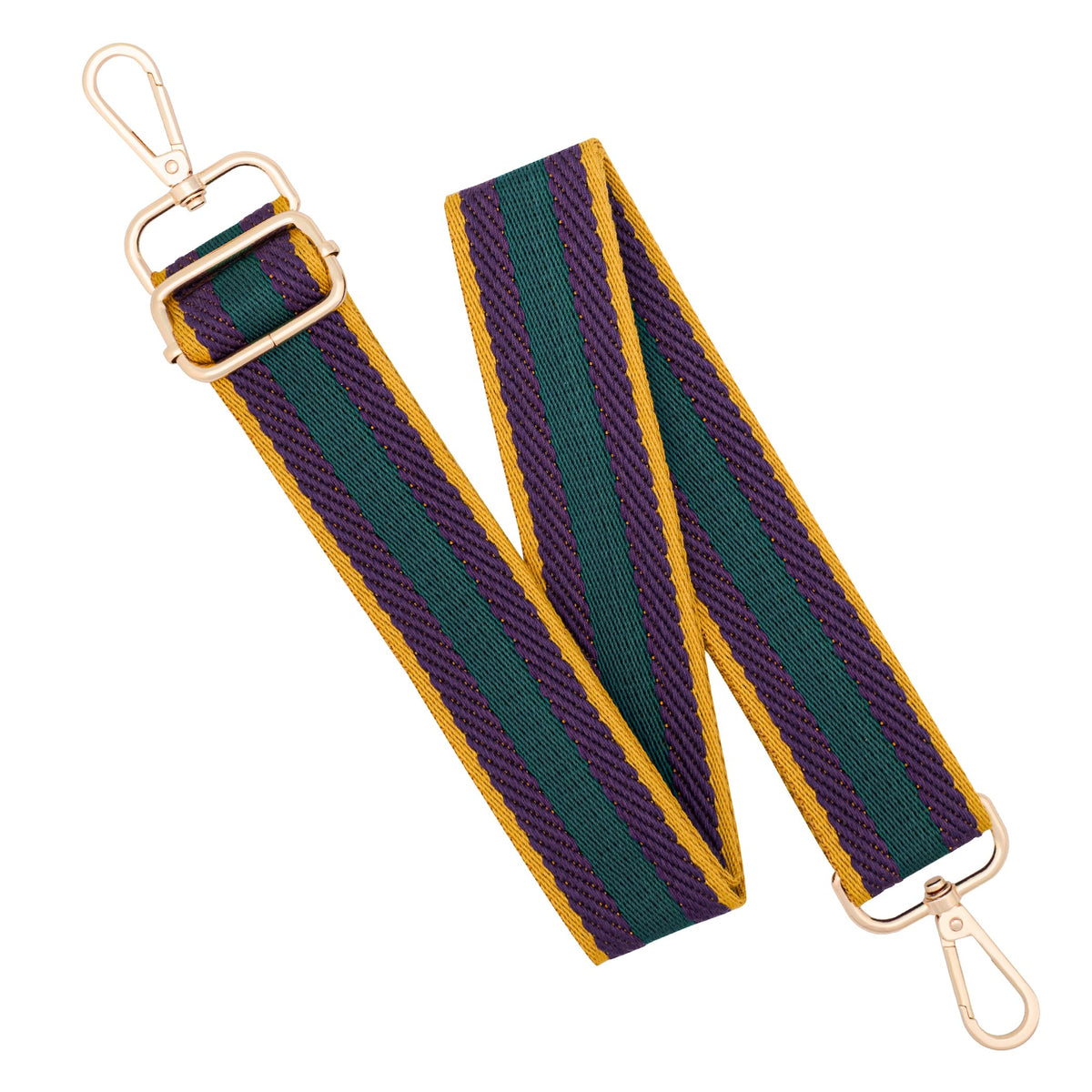chushui Woven Stripe Purse Straps,Replacement Crossbody Wide Shoulder Adjustable Strap for Bag Handbags,Green and Purple and Yellow