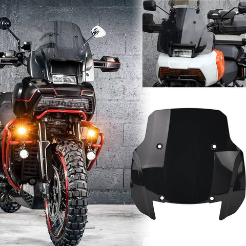 Midimttop Motorcycle Windscreen Windshield Viser VIsor Wind Deflecotr Front Fairing fit for Ha&r&ley PAN America 1250 2021-2024 Special Double Bubble Screen Motorcycle Accessories