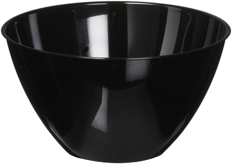 Amscan Vibrant Black Plastic Bowls - 24 oz. (36 Pcs.) - Durable & Stylish Party Essential Occasions
