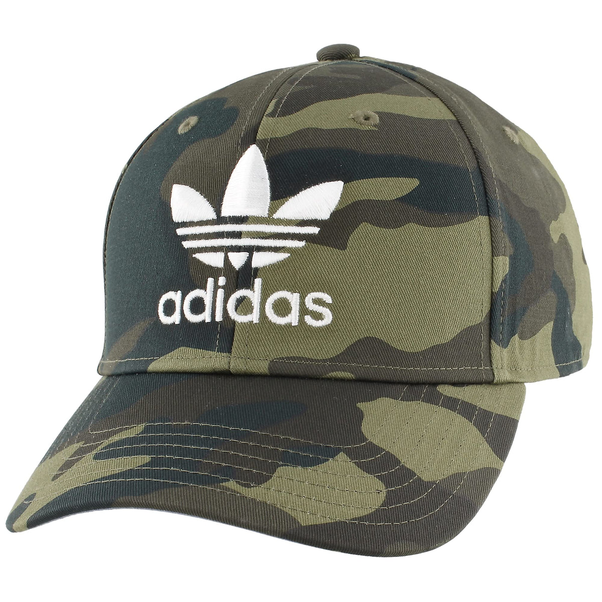 adidas Originals Men's Originals Icon Precurve Snapback, Camo/White, One Size