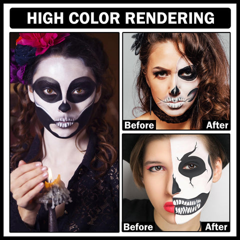 Blue Face Body Paint Pro Water Based Face Paint Washable for Adults and Kids,Halloween SFX Cosplay Clown Zombie Vampire Skeleton Stage Makeup-Blue