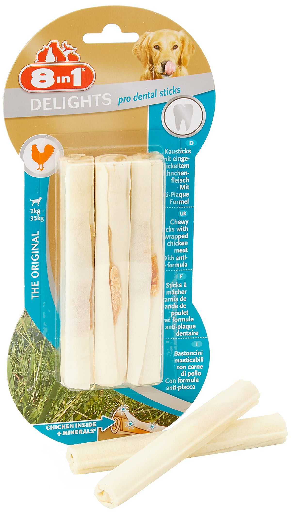 8in1 Dental Delights Sticks, 75 g