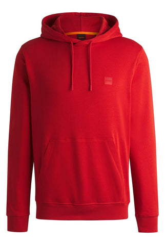 BOSS Mens Logo Patch Hoodie Medium Red M