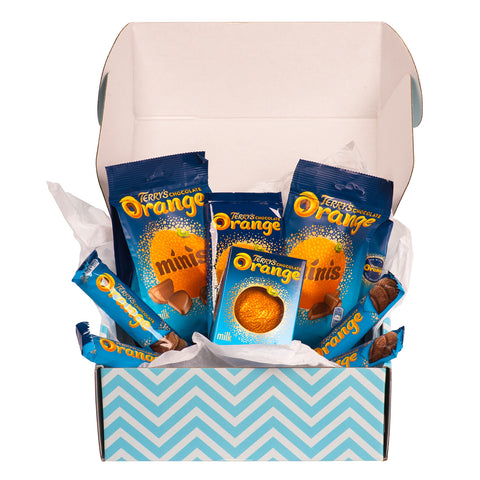 Terrys Chocolate Orange Hamper. Chocolate Gift Set for All Those Chocolate Lovers. Presented in A Unique Gloss Finished Gift Box, Orange Chocolate Hamper for Any Occasion