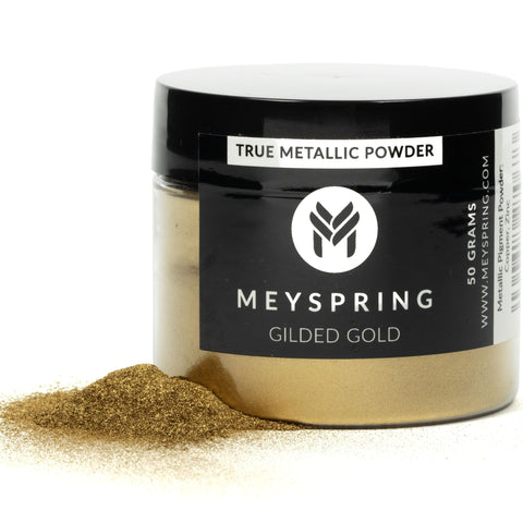 MEYSPRING Gilded Gold - Metallic Pigment Powder for Resin Art - Fine Gold Resin Pigment - Epoxy Resin Color Pigment - Gold Epoxy Pigment - 50 Grams