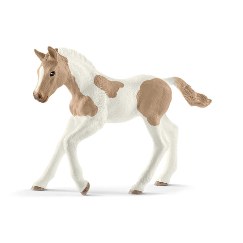 schleich 13886 HORSE CLUB Paint Horse Foal Figurine for ages 5+, Beige