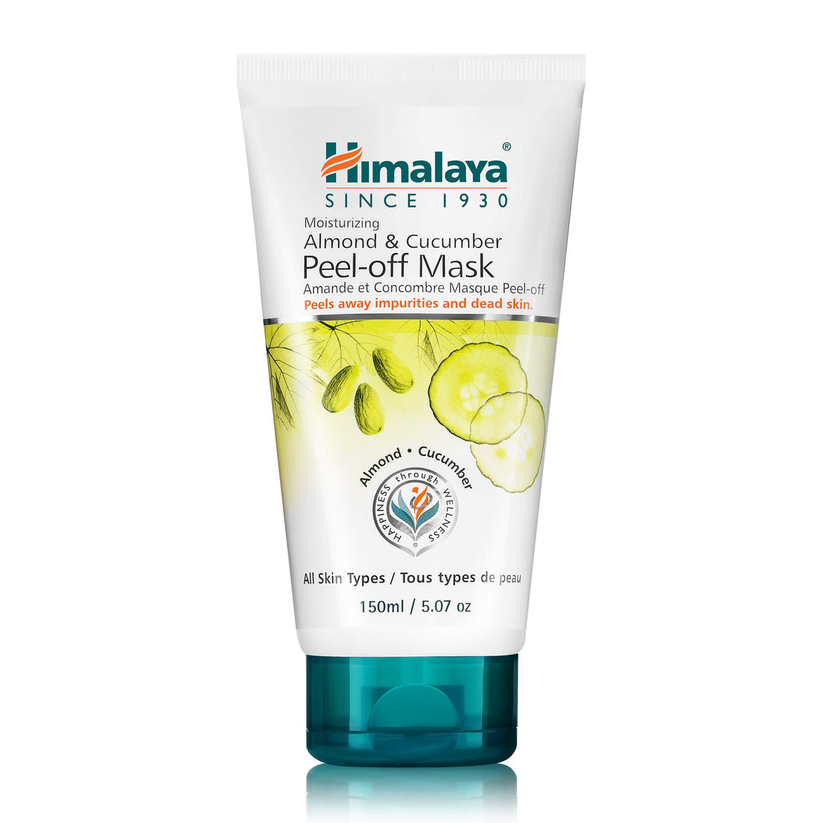 Himalaya Almond & Cucumber Peel-Off Mask, Removes Blemishes, Dead Cells and Impurities 5.07oz/150ml