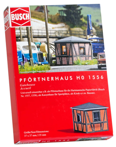 Busch 1556 Gatehouse HO Structure Scale Model Structure