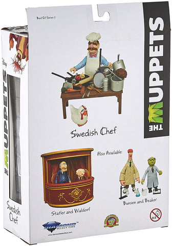 Diamond Select Toys The Muppets Best of Series 2: Swedish Chef with Kitchen Action Figure, Multicolor Small