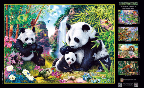 Masterpieces 500 Piece Glow in The Dark Jigsaw Puzzle for Adults, Family, Or youth- Shangri La - 15"x21"