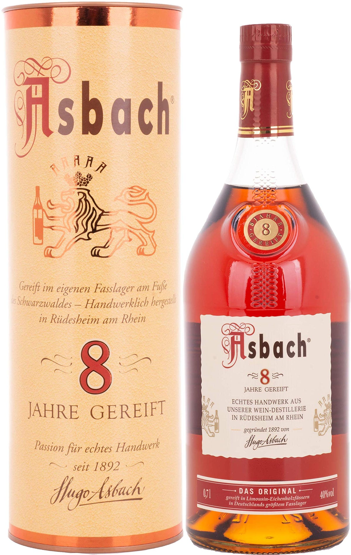 Asbach 8 Year Old German Brandy, 70 cl
