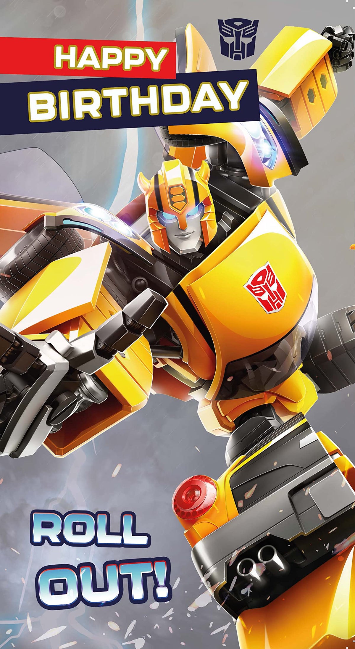 Danilo Promotions LTD Transformers Birthday Card, Childrens Birthday Card For Birthday Celebration, Transformers Card For Kids, Officially Licensed Birthday Card,Multi,9 x 5