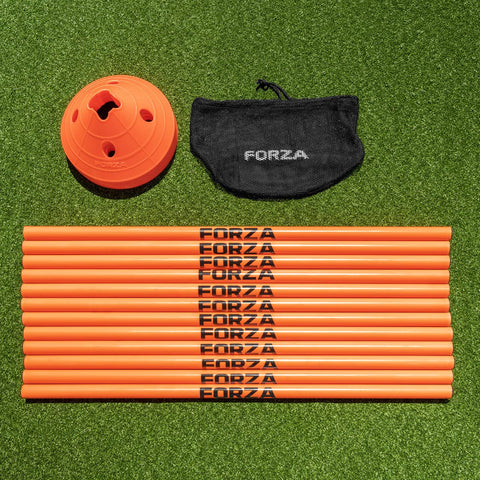 FORZA Training Hurdles and Superdome Cone - High Intensity Speed and Agility Equipment (Orange)
