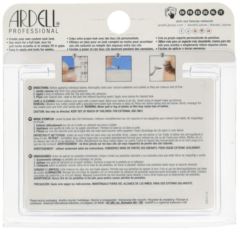 Ardell Double Up Individuals Knot-Free Long Black False Lashes, Double Flares
