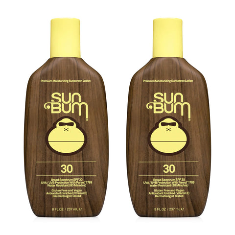 Sun Bum Sun Bum Original Spf 30 Sunscreen Lotion Vegan and Reef Friendly (octinoxate & Oxybenzone Free) Broad Spectrum Moisturizing Uva/uvb Sunscreen With Vitamin E 8 Ounce 2 Pack