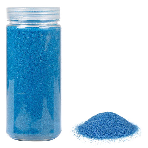 HEKU 30330-Decorative Coloured Sand 750 g in Resealable Tin, 750g / KÃ¶rnung 0,1mm, Blue