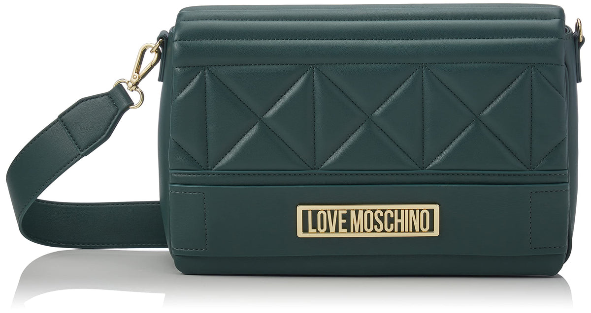 Love Moschino Women's Jc4117pp1flt0 Shoulder Bag, Green, 28x28x10