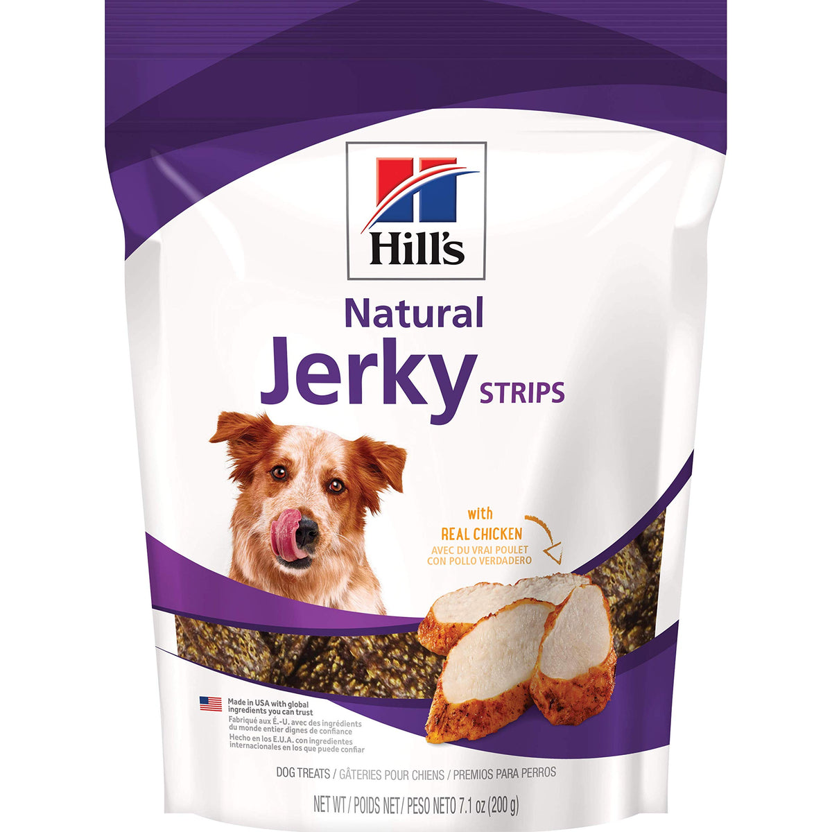 Hill's Natural Jerky Strips with Real Chicken Dog Treats, 7.1 oz. Bag