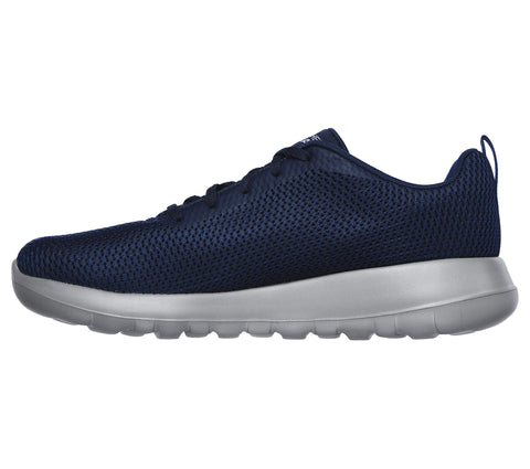 Skechers Men's Go Walk Max Effort Trainers, Navy Textile Gray Trim, 8 UK
