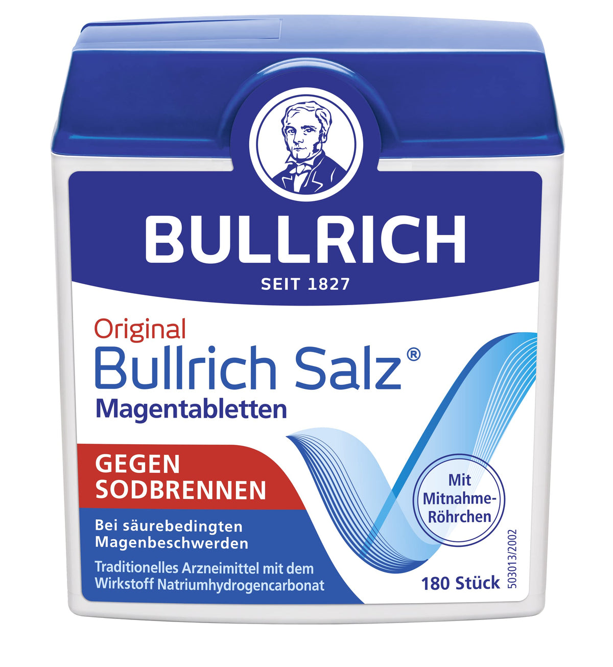 Bullrich Salt, Quick Relief for Heartburn and Acid-Related Stomach Pain, 180 Tablets