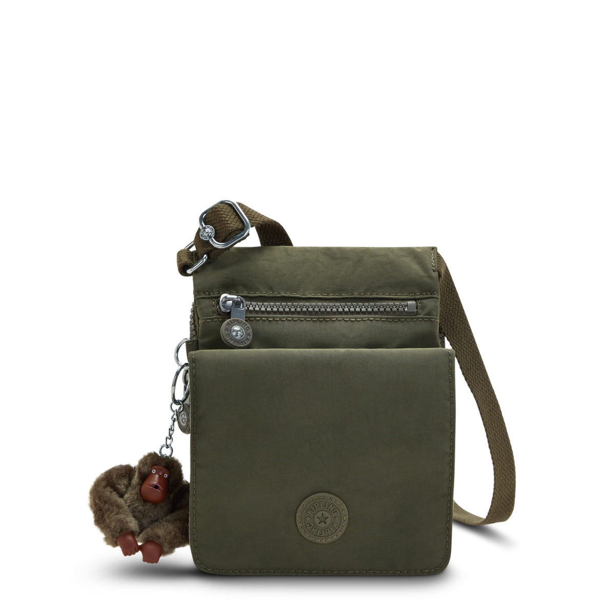 Kipling Men's New Eldorado Crossbody Bag, Jaded Green Tonal, One Size