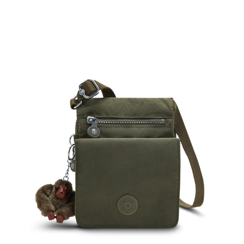 Kipling Men's New Eldorado Crossbody Bag, Jaded Green Tonal, One Size