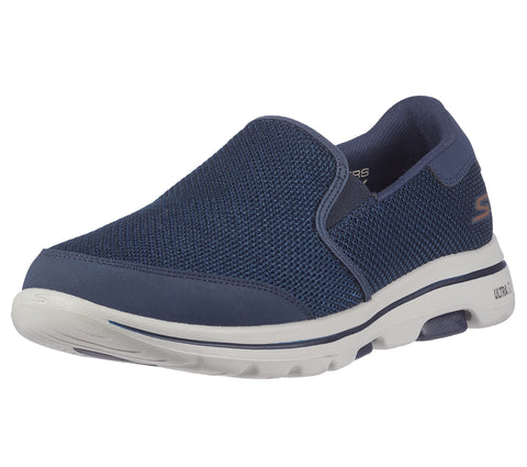 Skechers Men's Gowalk 5-Elastic Stretch Athletic Slip-on Casual Loafer Walking Shoe Sneaker, Navy 2, 12 X-Wide