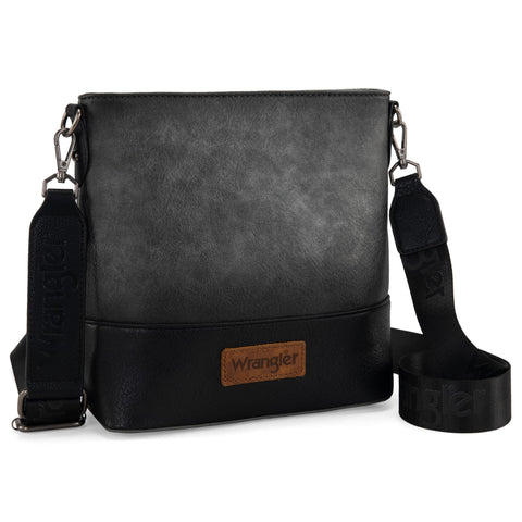 Wrangler Crossbody Purses for Women Crossbody Handbags Bag Two Tone Medium Women's Purses and Handbags Messenger Bag WG20-8360PT