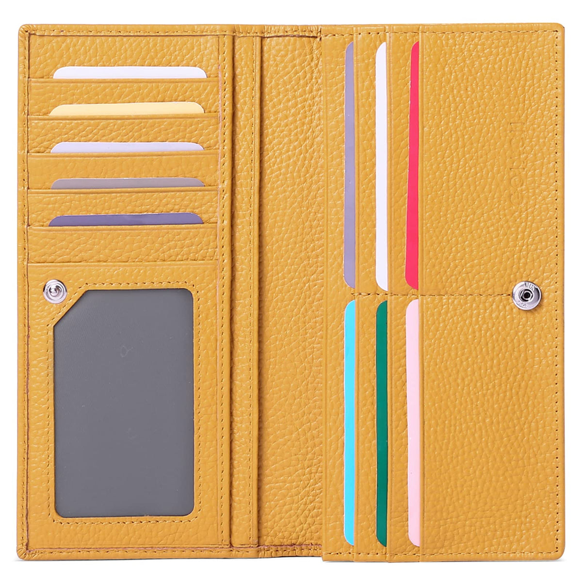 SENDEFN Leather Purses for Women, RFID Blocking Bifold Ladies Wallets, Ladies Purses with Multi Card Holder Clutch