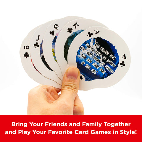 AQUARIUS Bob Ross Playing Cards - Bob Ross Shaped Deck of Cards for Your Favorite Card Games - Officially Licensed Bob Ross Merchandise & Collectibles