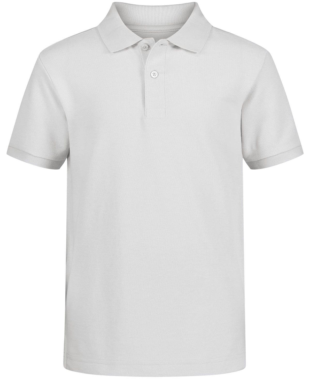Nautica Big Boys' Uniform Short Sleeve Pique Polo, White, Small/8