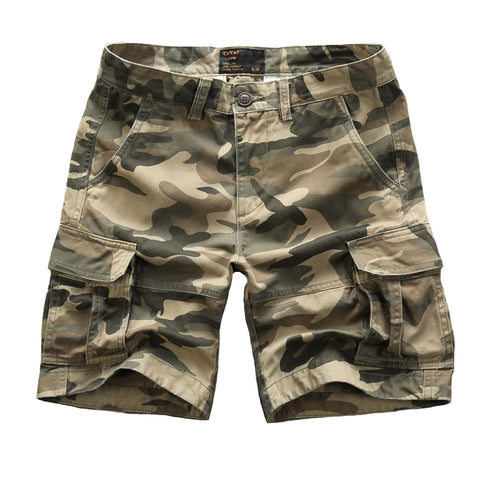 Legou Men's Cargo Shorts Cotton Camouflage Straight Cargo Shorts - Picture Color - 1 38